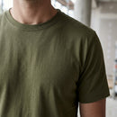 Khaki Green Slim Fit Cotton Tee