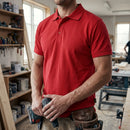 Classic Cotton-Polyester Polo Shirt - Regular Fit - Red