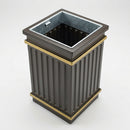 GRP Square Fluted Open Top Litter Bin - 112 Litre (view 2)