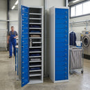 15-Door Garment Locker – Steel Compartment Storage Cabinet