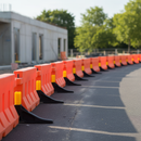 Dim Gray Premium Replacement Foot for Barriers - Stackable and Recyclable