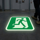 Photoluminescent Floor Sign – Person Exiting Right – Green