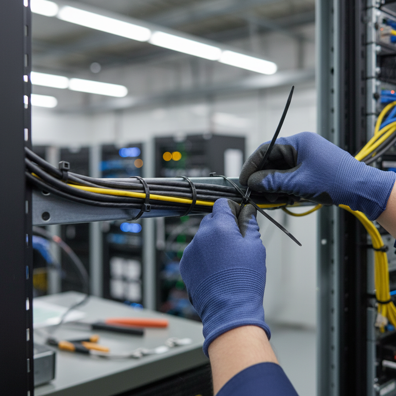 Dark Slate Gray Heavy Duty Nylon Cable Ties 370mm x 7.6mm (Pack of 100)