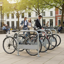 Dark Gray Premium Transport Bike and Cycle Stand for Secure Bicycle Parking