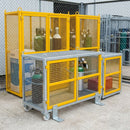 Steel Yellow Security Cage for Gas Cylinders