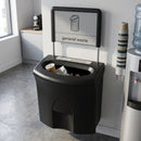 87 Litre Open Top Recycling Bin with Flat Back and Colour-Coded Lid