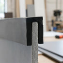 Square Rubber Edge Protector 18x15mm for 6mm Panels - 15m EPDM (view 2)