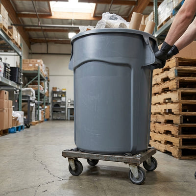 167 Litre Utility Refuse Container with Venting Channels