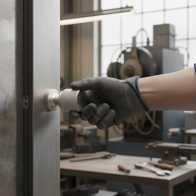 Premium 2 Pack 30mm Cabinet Knobs - Knurled Metal Finish for Modern Interiors - High-Quality Professional Grade for Industrial and Commercial Appli...