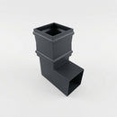 Traditional Aluminium Downpipe Bends 72x72mm – 92.5° & 112.5° — RAL 7021 / 92.5 Degrees