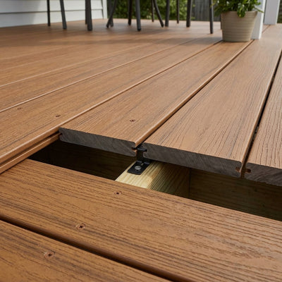 Grooved Edge Composite Deck Board 4.8m Western Yew