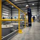 Dark Slate Gray Premium Heavy Duty Key Clamp Base Plate for Vertical Post Support with Load Capacity of 0.36Kn