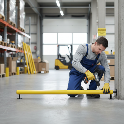 Heavy Duty Impact Protection Railing System - Flexible Under-Run Bar