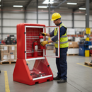 Light Slate Gray Premium Mobile Safety Station for Fire Safety Management