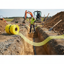 Dark Khaki High-Visibility Detectable Mesh for Underground Services 200mm x 100m