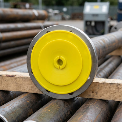 DN 25 Full Face Flange Protector – 1" Nominal, 110mm, Yellow LDPE