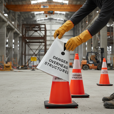 Premium Replacement Danger Overhead Structure Cone Sleeve - 750mm & 1000mm