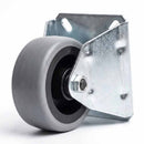 Fixed Non Marking Rubber Castors