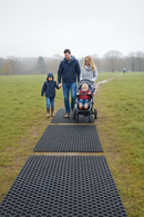Dim Gray Premium Rubber Grass Mat - Anti-Slip & Erosion Control Solution