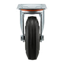Pressed Steel Swivel Castors with Black Polypropylene Wheel
