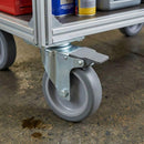Swivel Castors with Brake and Thermoplastic Rubber Wheel - 60mm-125mm, 40kg-100kg Load