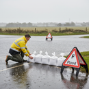 Gray Premium Sand Bags and Flood Traffic Sign Kit - Essential (20 x Bags)