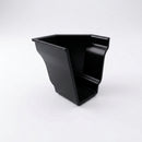 Moulded Ogee Gutter Right Hand Stop End 125 x 100mm — RAL 9005