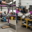 Professional Heavy Duty Swivel Elbow Key Clamp 42.4mm for Adjustable Rail Direction Change