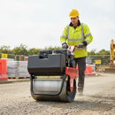 Dark Slate Gray Heavy Duty Single Vibratory Roller Drum Roller with Ergonomic Design