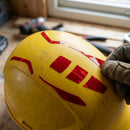 Red Reflective Helmet Sticker Set
