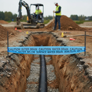 Dark Olive Green Premium Underground Warning Tape for Surface Water - 150mm x 365m