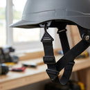 Adjustable Safety Helmet Chinstrap with Secure Fastening - Black