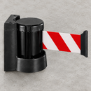 Wall Belt Barrier with Red/White Retractable Belt - 3m, 5m, 12m