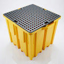 Single IBC Spill Bund with 4-Way Forklift Entry – 1150L Yellow (view 2)