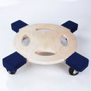 Heavy-duty stacking dolly, 350 kg capacity, carpeted edges (view 2)