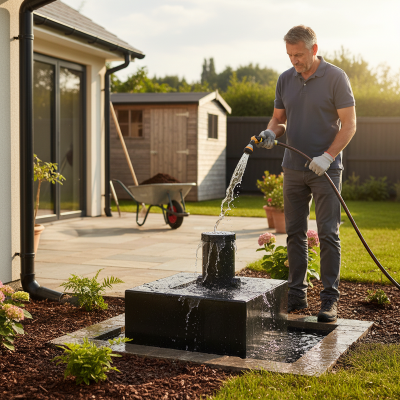 Dark Olive Green Premium Slim Underground 750 Litre Water Tank - V2 for Efficient Water Storage