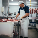 Dark Gray Heavy Duty Waterproof PVC Apron 42" x 36" Pack of 10 - White