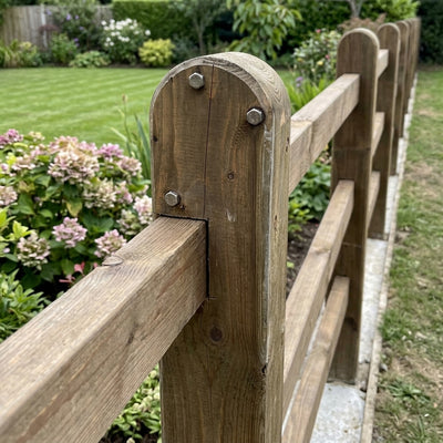7'6" Long Dressed Rounded Top Fence Posts