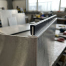 Square Rubber Edge Protector 24x15mm for 9mm Panels - 30m EPDM (view 2)