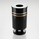 90 litre open-top steel litter bin with drain holes (view 2)