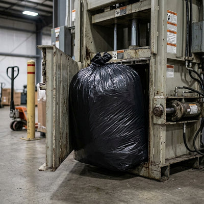 Heavy Duty Black Compactor Sacks 22" × 33" × 47" – Box of 100