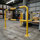 1000 x 1500mm Floor Mounting Steel Hoop Guard Yellow Black