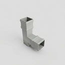 72x72mm Traditional Square Aluminium Downpipe Branches — RAL 7035 / 92.5 Degrees