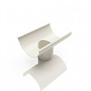Half Round Aluminium Gutter Outlet 76mm – Marine Grade — RAL 9010