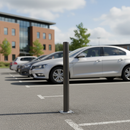 Dark Gray Premium Round Galvanised Removable Bollard - 900mm Height