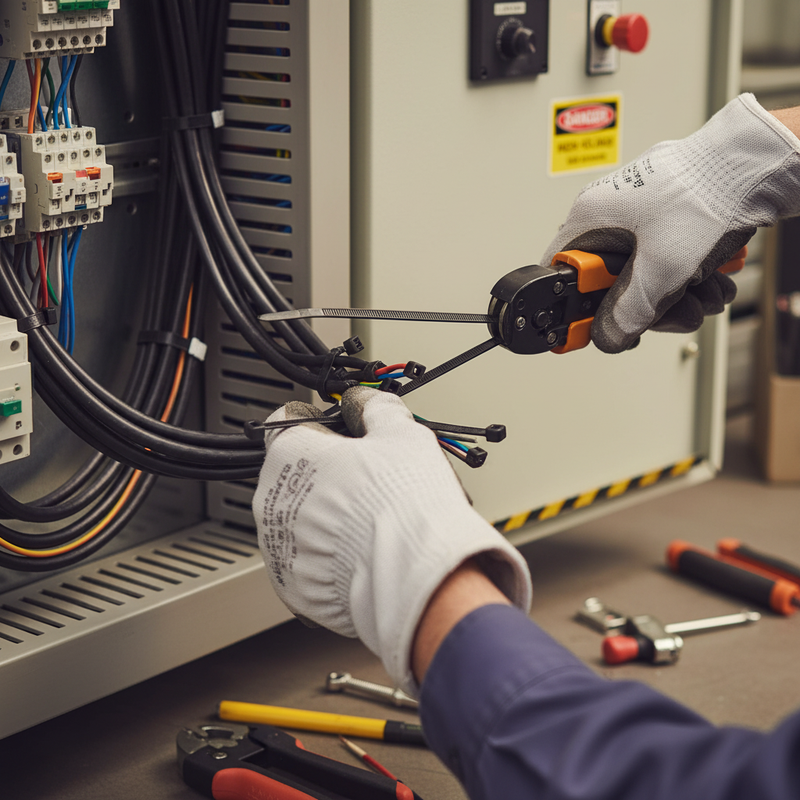 Dark Slate Gray Heavy Duty Cable Ties 300mm x 4.8mm (Pack of 100) - Durable Fasteners