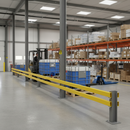 Light Slate Gray Premium Medium Duty Impact Protection Railing System - Lateral Rails