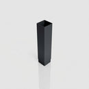 Aluminium Flush Joint Downpipe Sample — RAL 7016 / 72x72mm