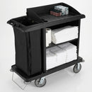 Medium housekeeping cart with locking cabinet, polypropylene (view 2)