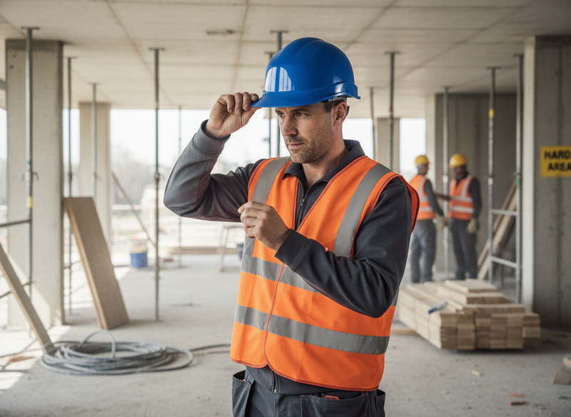 Rosy Brown Heavy Duty Safety Helmet with Manual Adjustments - Adjustable Fit